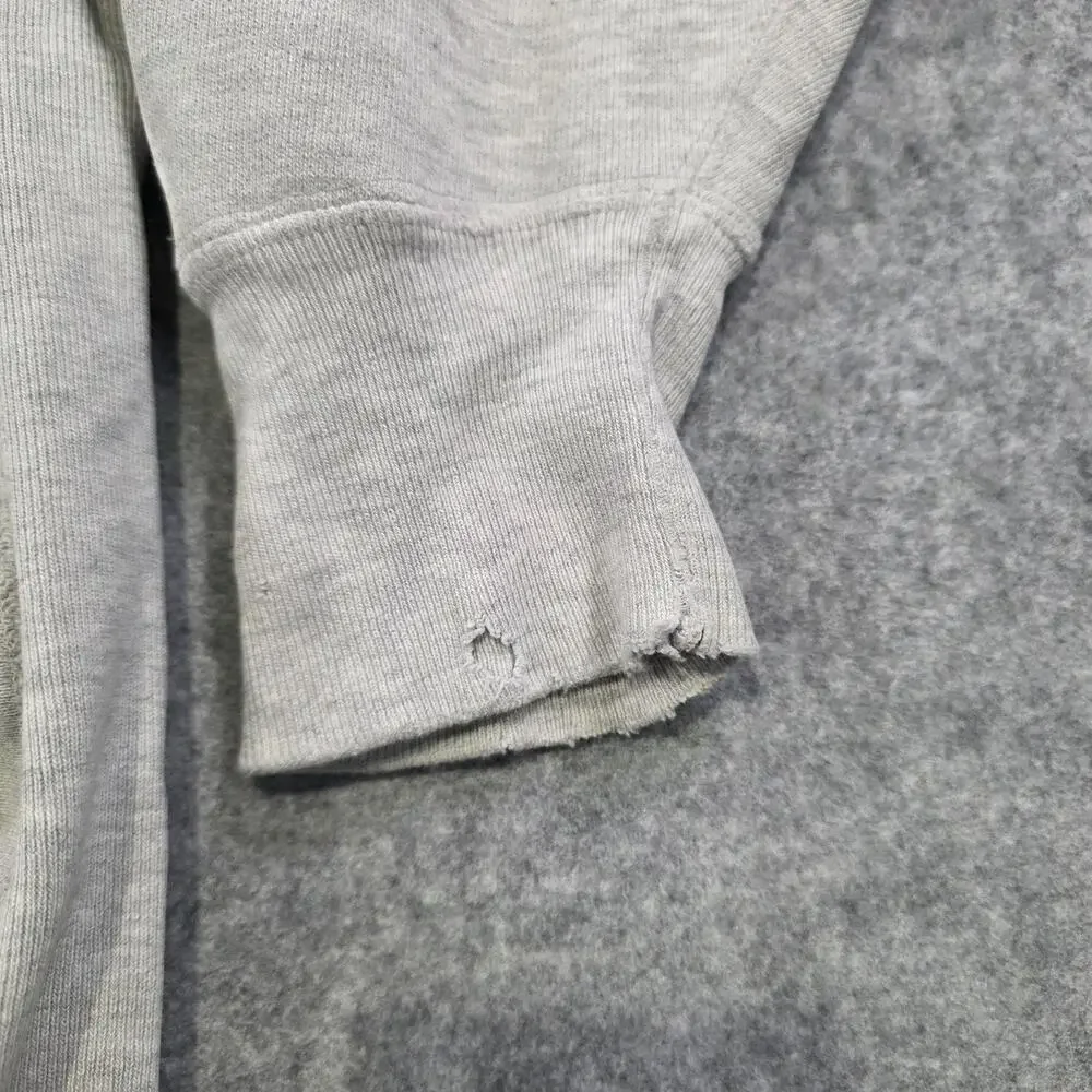Vintage 90s Champion Reverse Weave‎ Hoodie Mens 2XL Gray Williston College USA
